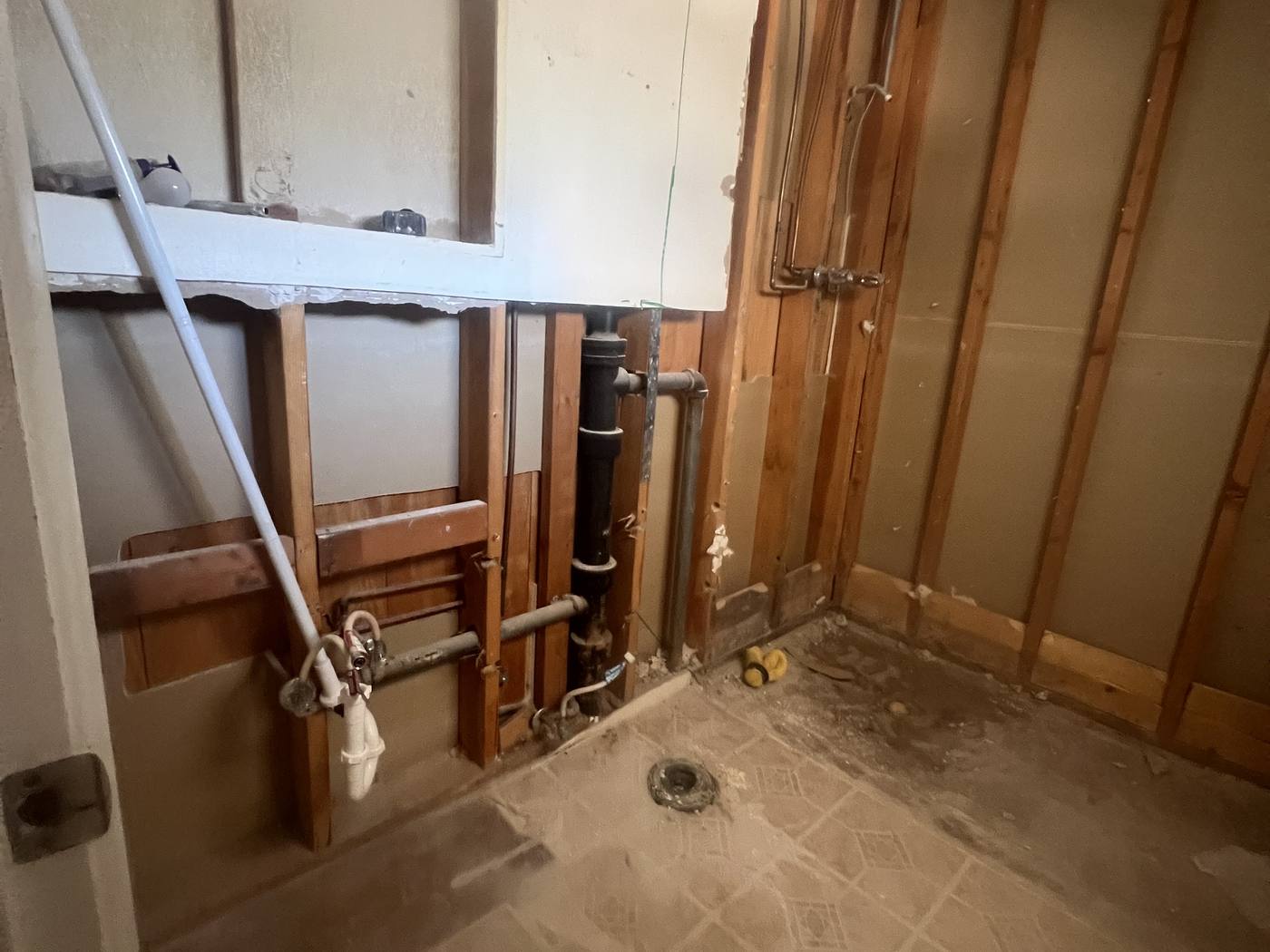 Bathroom taken back to the studs