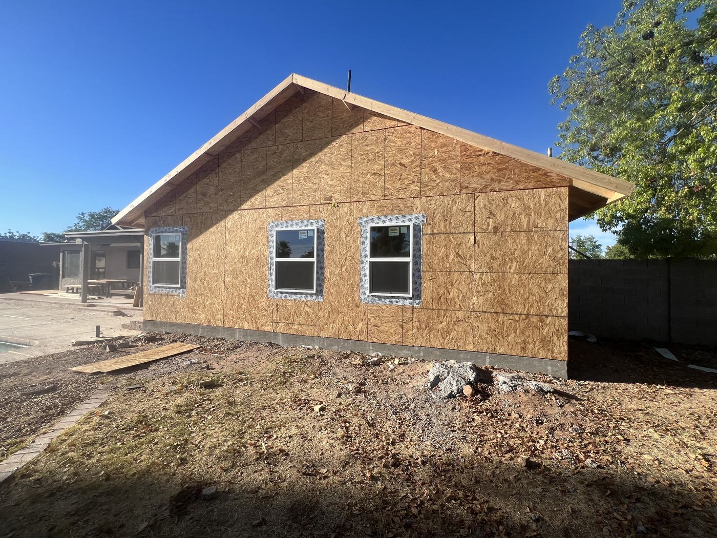 Sheathed with windows set