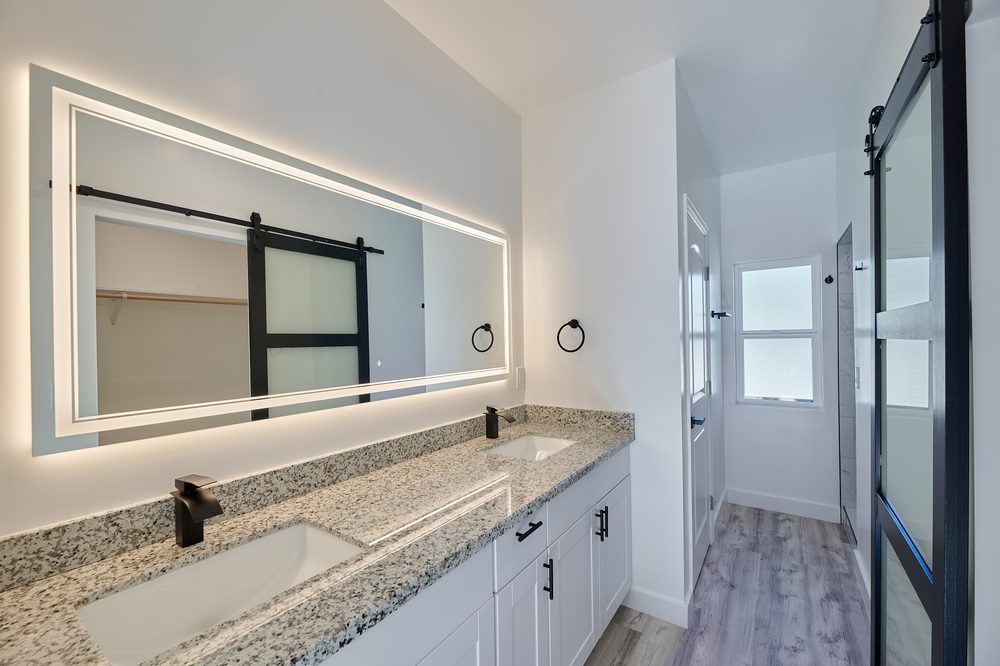Primary bath — double vanity